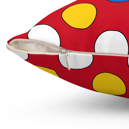 Antigua And Barbuda Retro Polka Dots Cushion Pillow