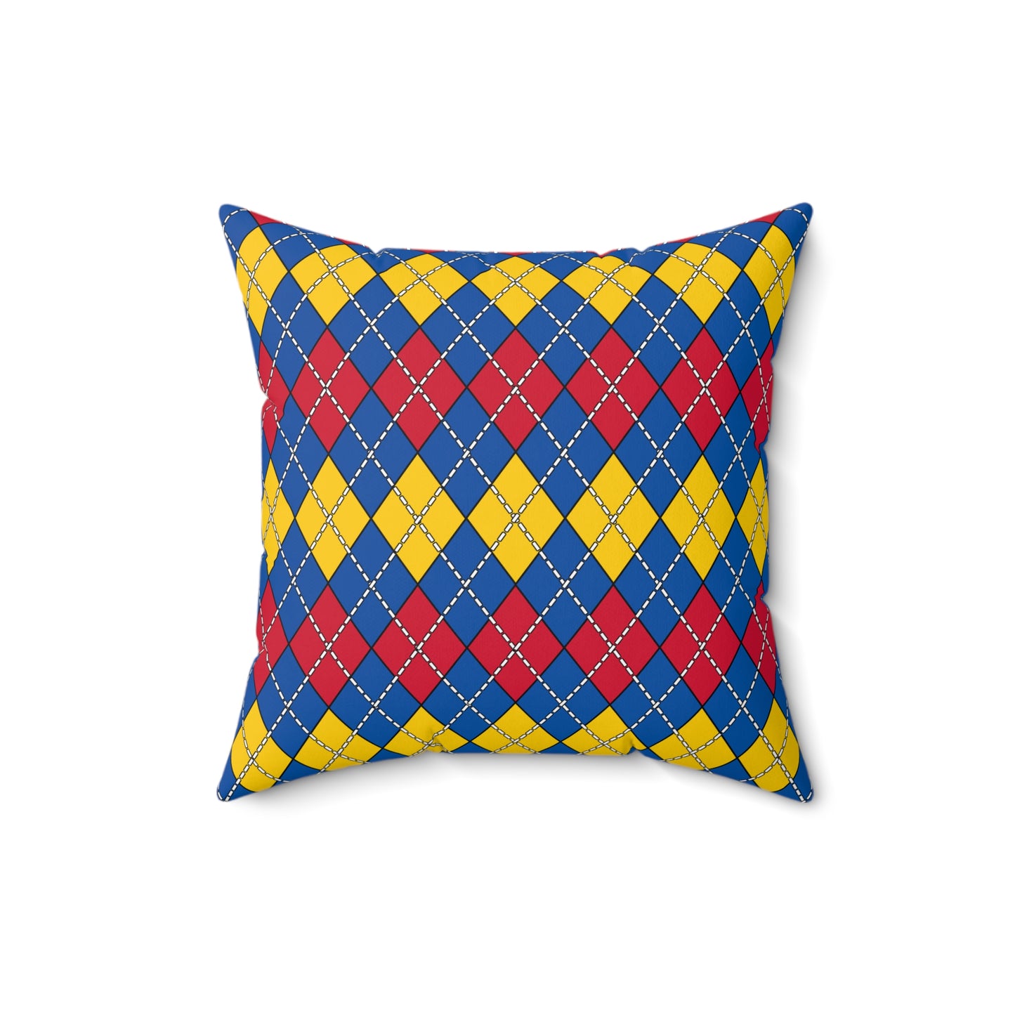 Aland Islands Retro Argyle Cushion Pillow
