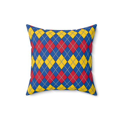 Aland Islands Retro Argyle Cushion Pillow