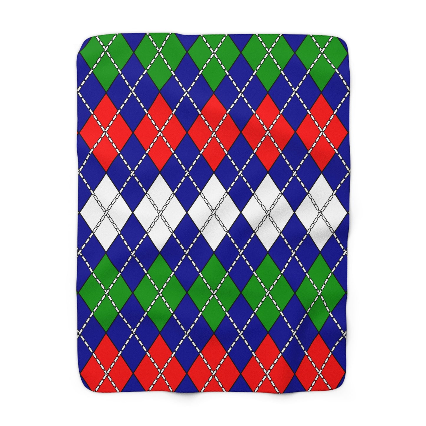 Gambia Retro Argyle Blanket Throw