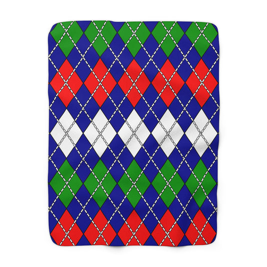 Gambia Retro Argyle Blanket Throw