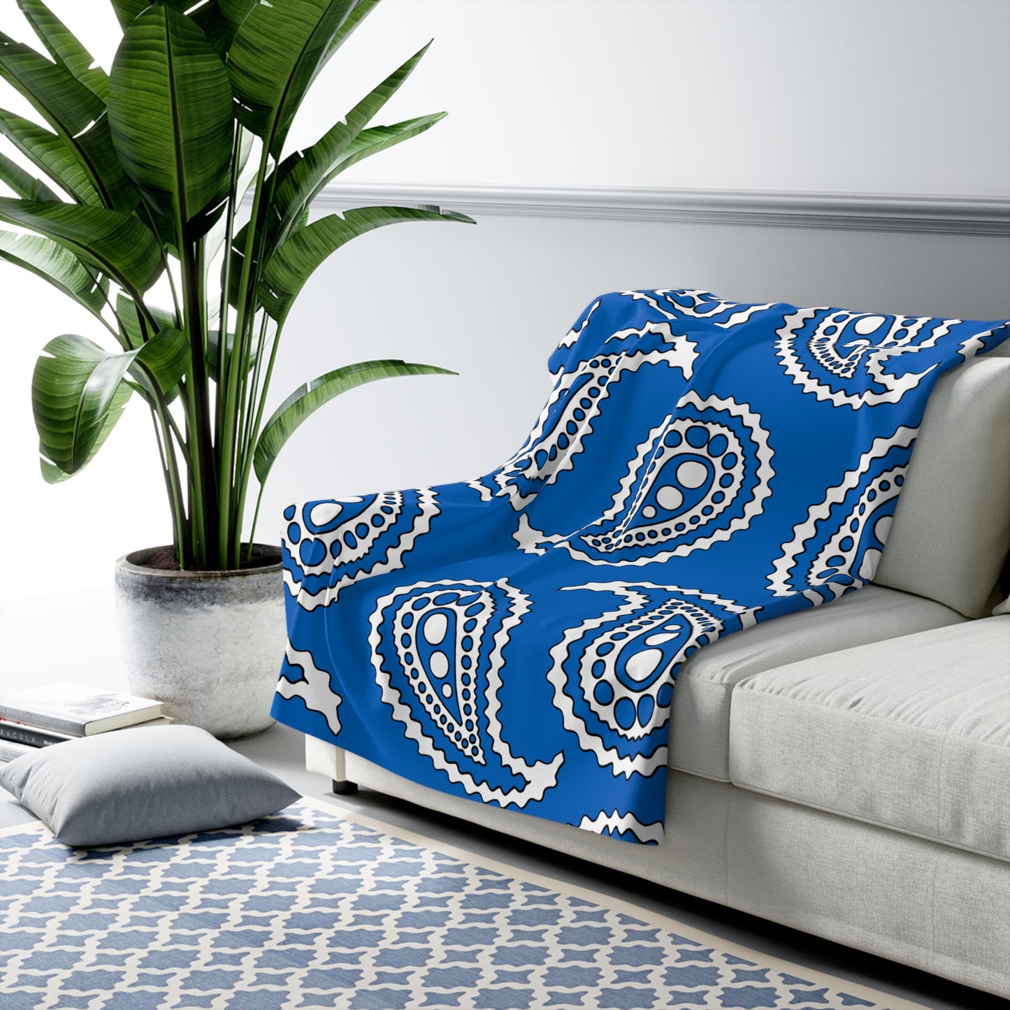 Scotland Retro Paisley Blanket Throw
