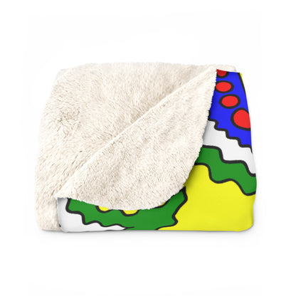 Central African Republic Retro Paisley Blanket Throw