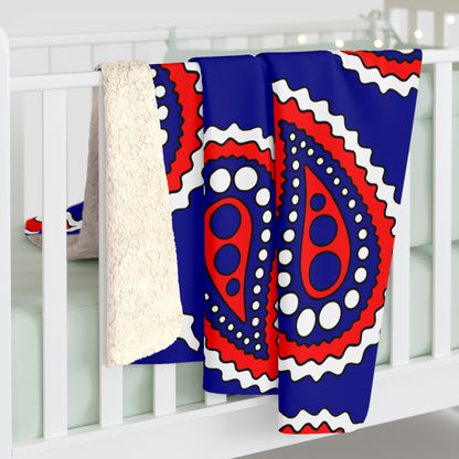 Heard Island And Mcdonald Islands Retro Paisley Blanket Throw