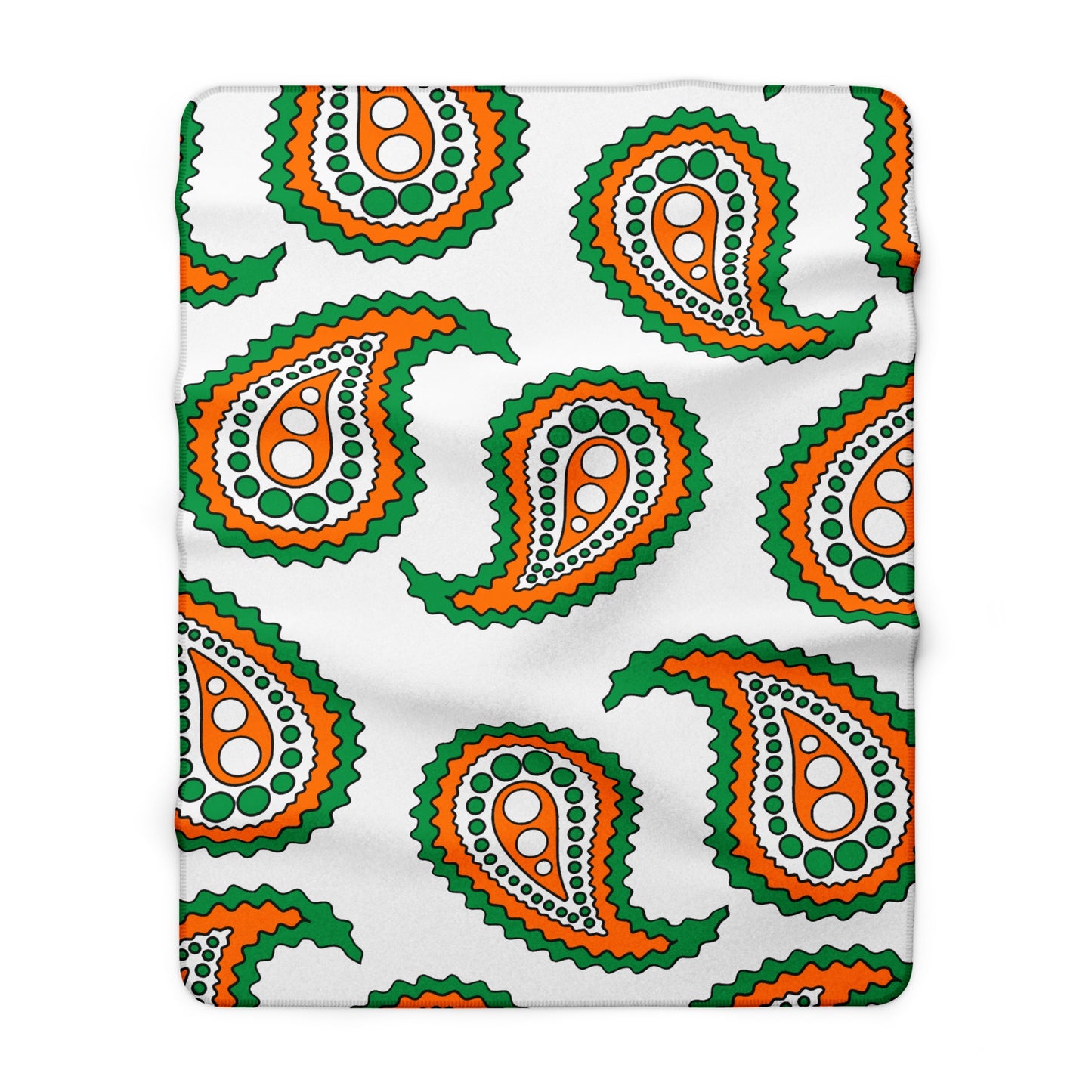 Ireland Retro Paisley Blanket Throw
