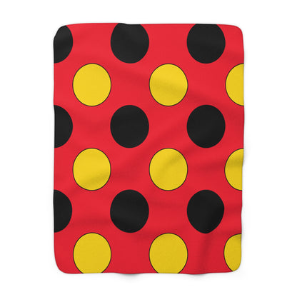 Belgium Retro Polka Dots Blanket Throw