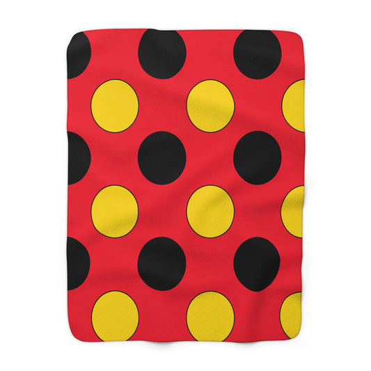 Belgium Retro Polka Dots Blanket Throw