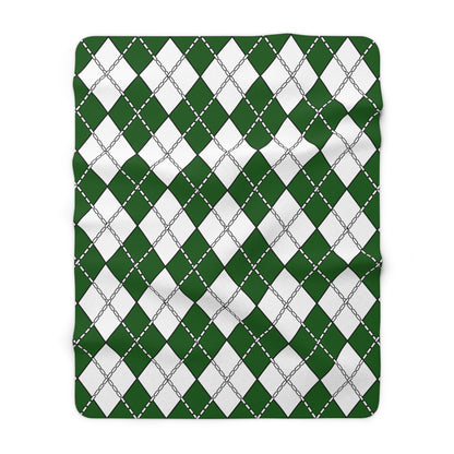 Pakistan Retro Argyle Blanket Throw