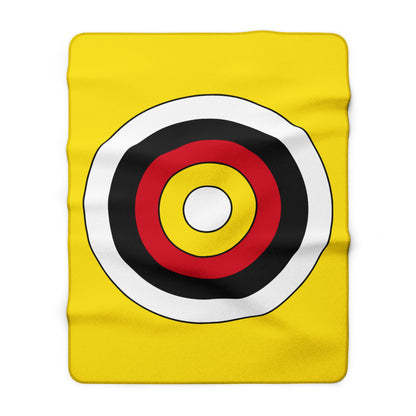 Brunei Darussalam Retro Target Blanket Throw
