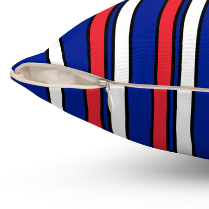 French Southern Territories Retro Stripes Cushion Pillow