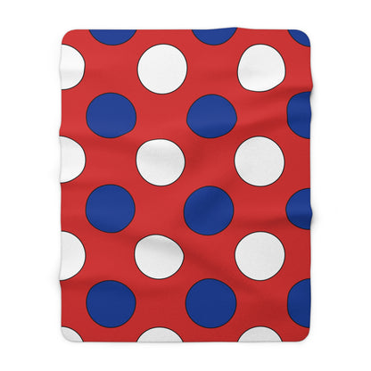 Bouvet Island Retro Polka Dots Blanket Throw