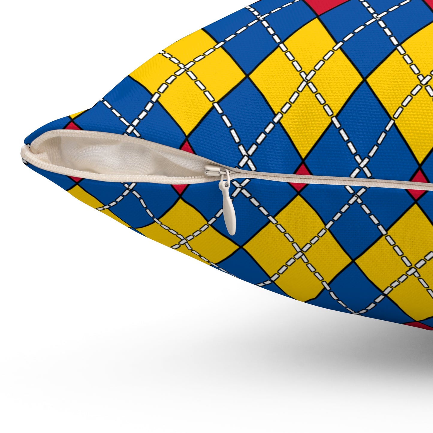 Aland Islands Retro Argyle Cushion Pillow