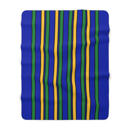 Christmas Island Retro Stripes Blanket Throw