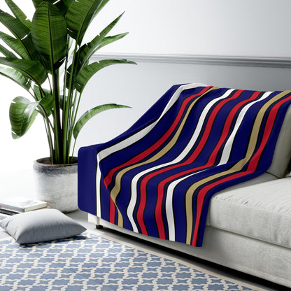 Saint Helena Retro Stripes Blanket Throw