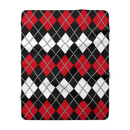Iraq Retro Argyle Blanket Throw