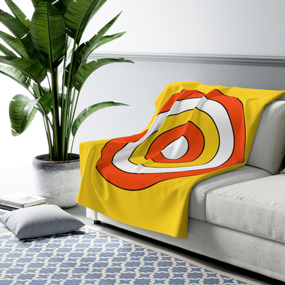 Bhutan Retro Target Blanket Throw