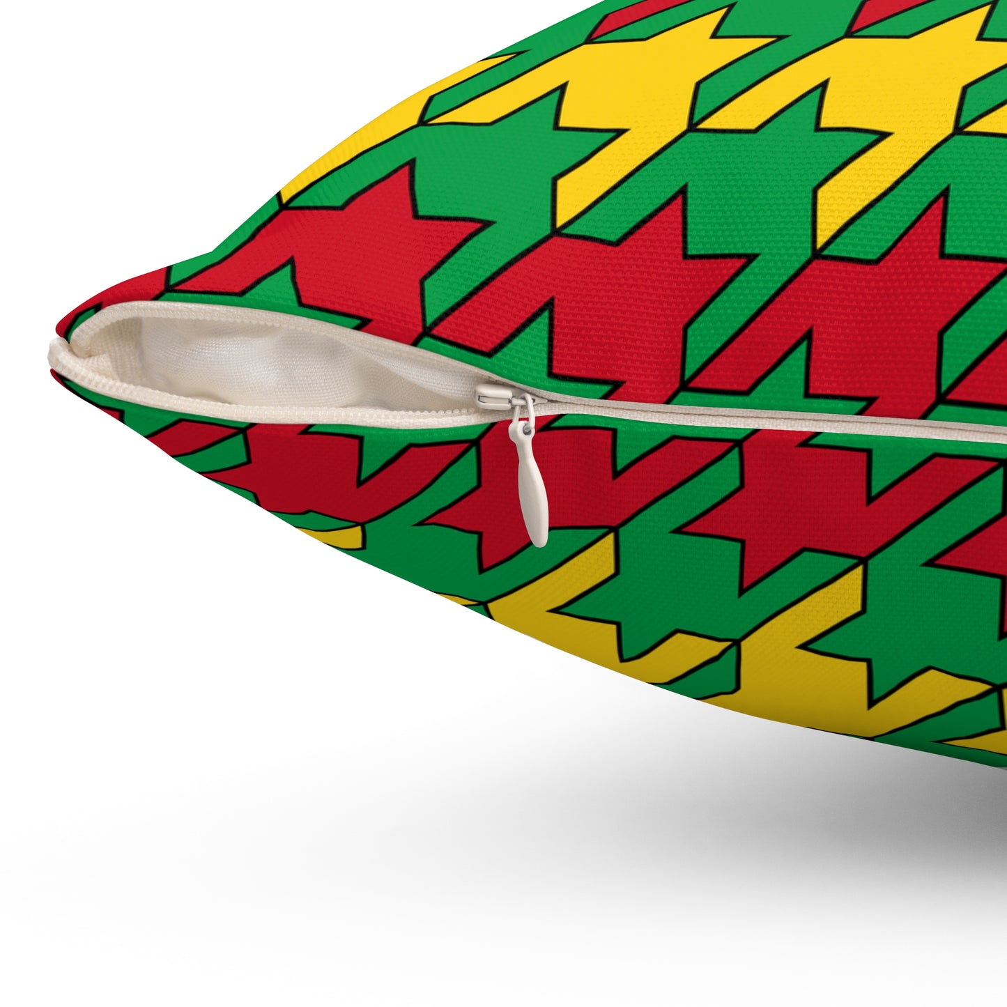 Guinea Bissau Retro Houndstooth Cushion Pillow