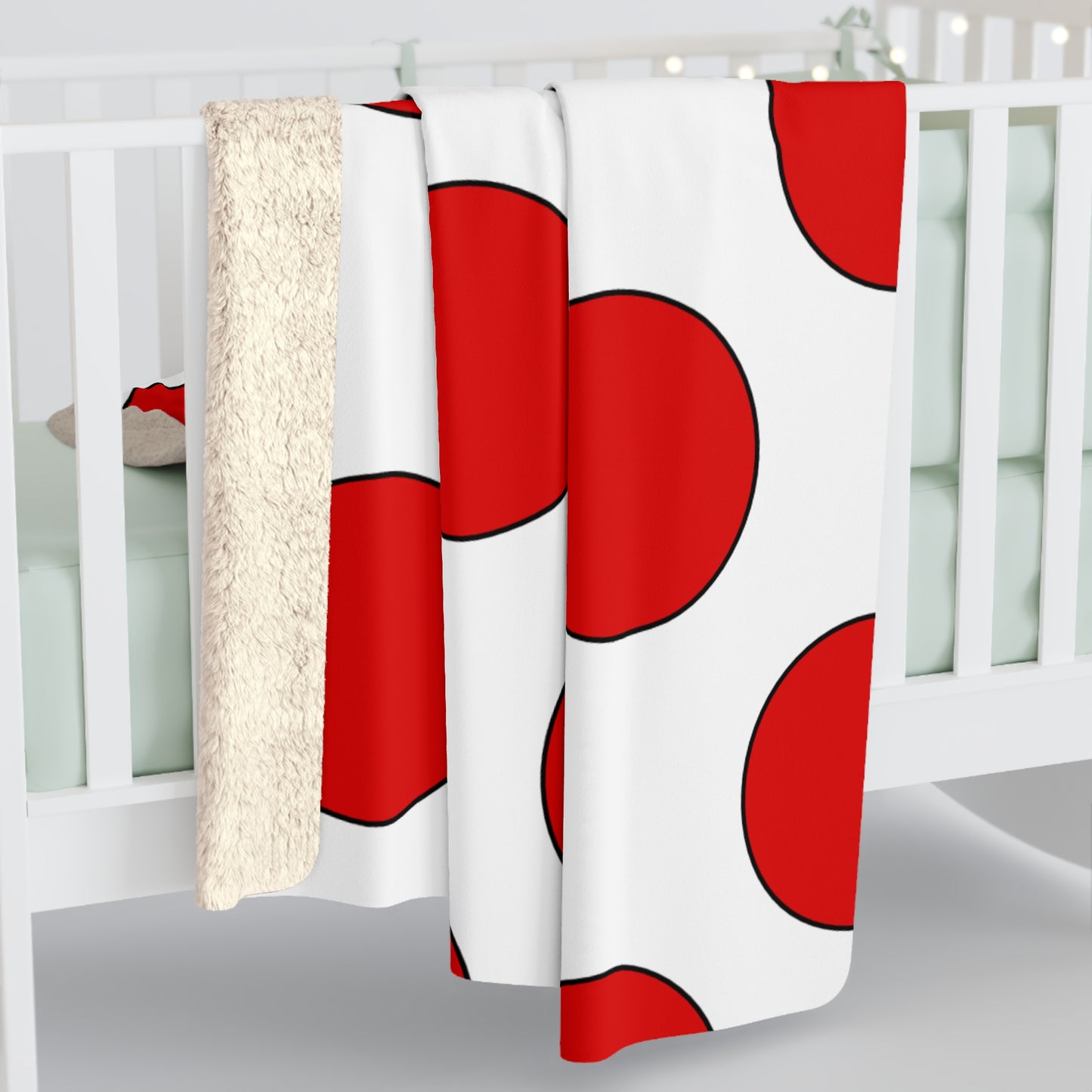 Singapore Retro Polka Dots Blanket Throw