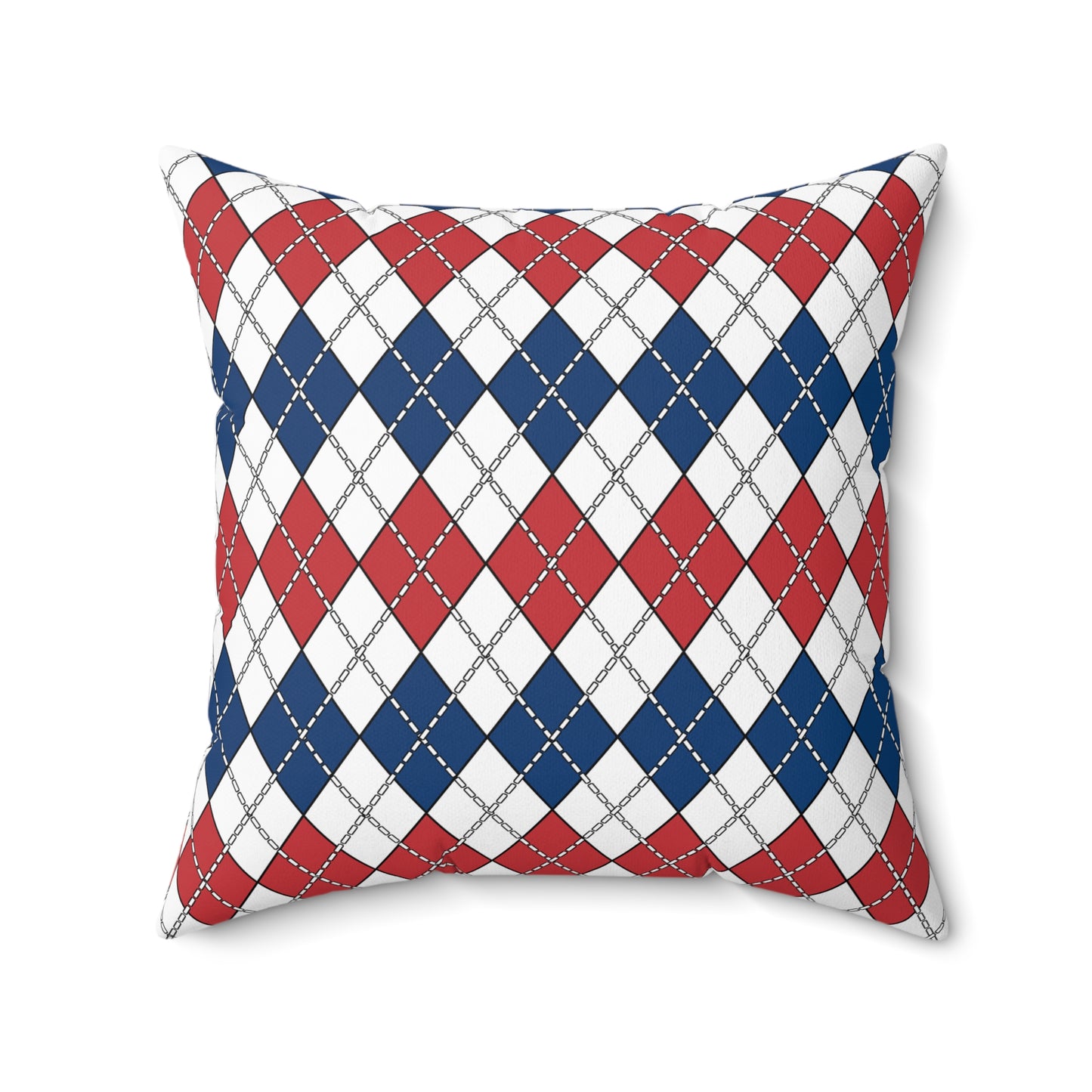Serbia Retro Argyle Cushion Pillow