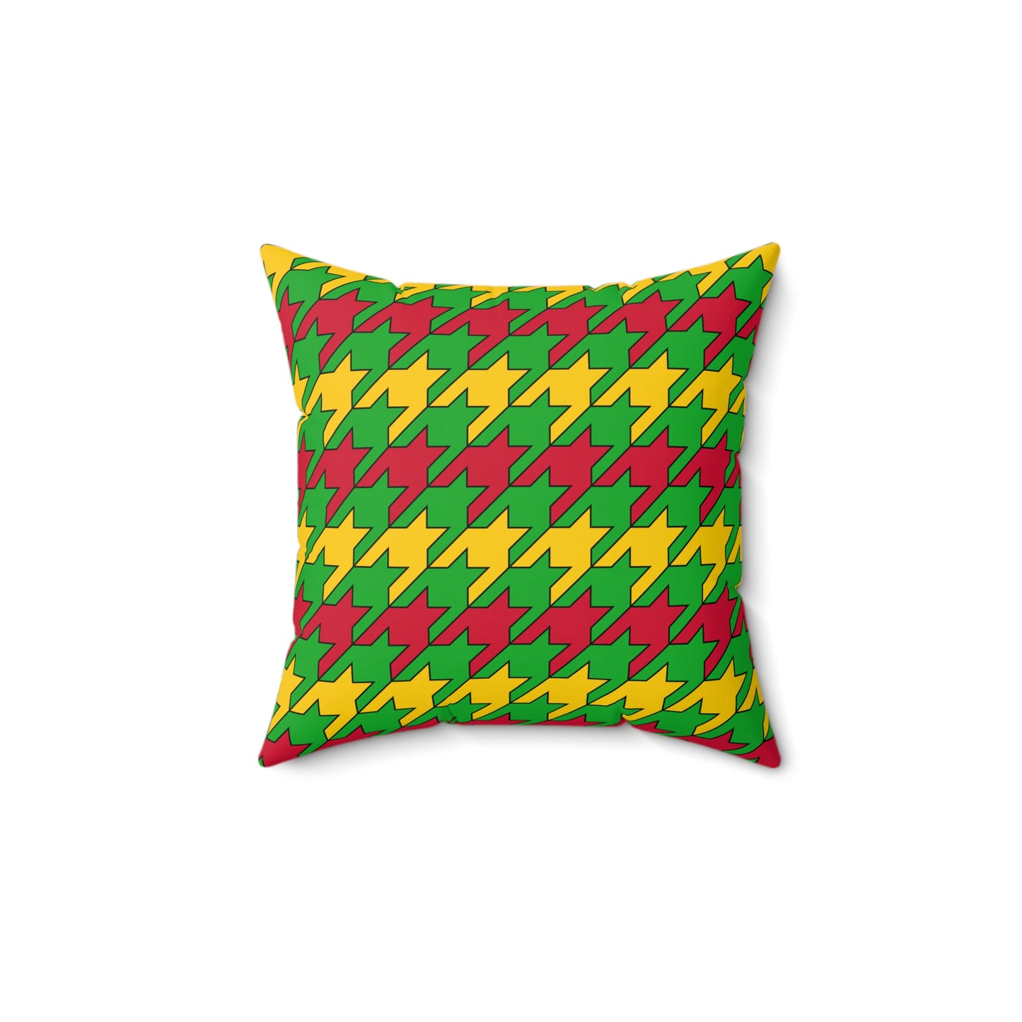 Sao Tome And Principe Retro Houndstooth Cushion Pillow