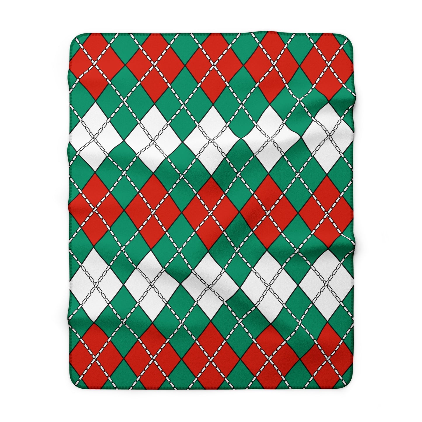 Bulgaria Retro Argyle Blanket Throw