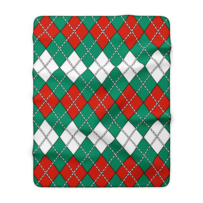 Bulgaria Retro Argyle Blanket Throw