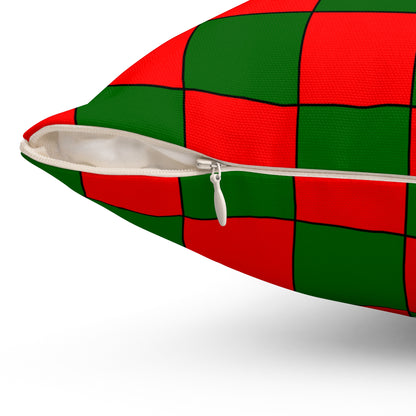 Portugal Retro Check Cushion Pillow