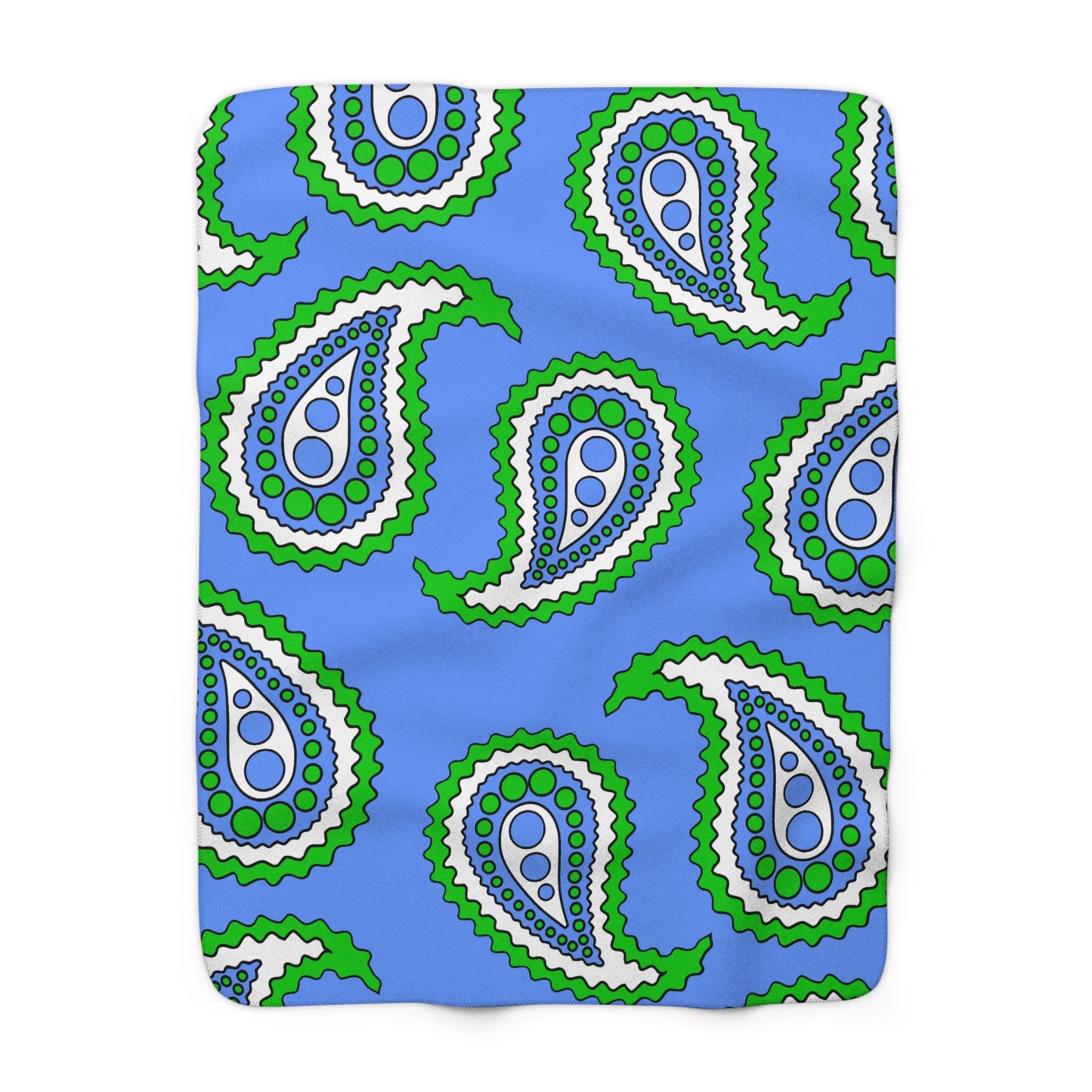 Djibouti Retro Paisley Blanket Throw