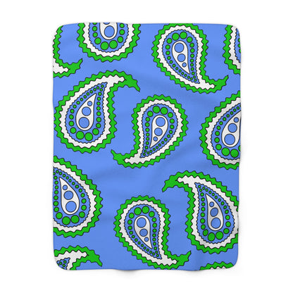 Djibouti Retro Paisley Blanket Throw
