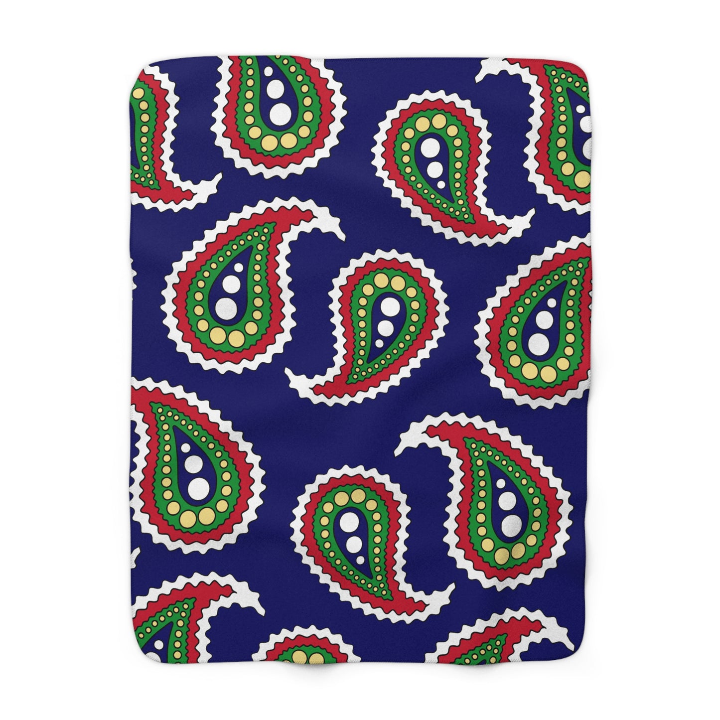 Cayman Islands Retro Paisley Blanket Throw