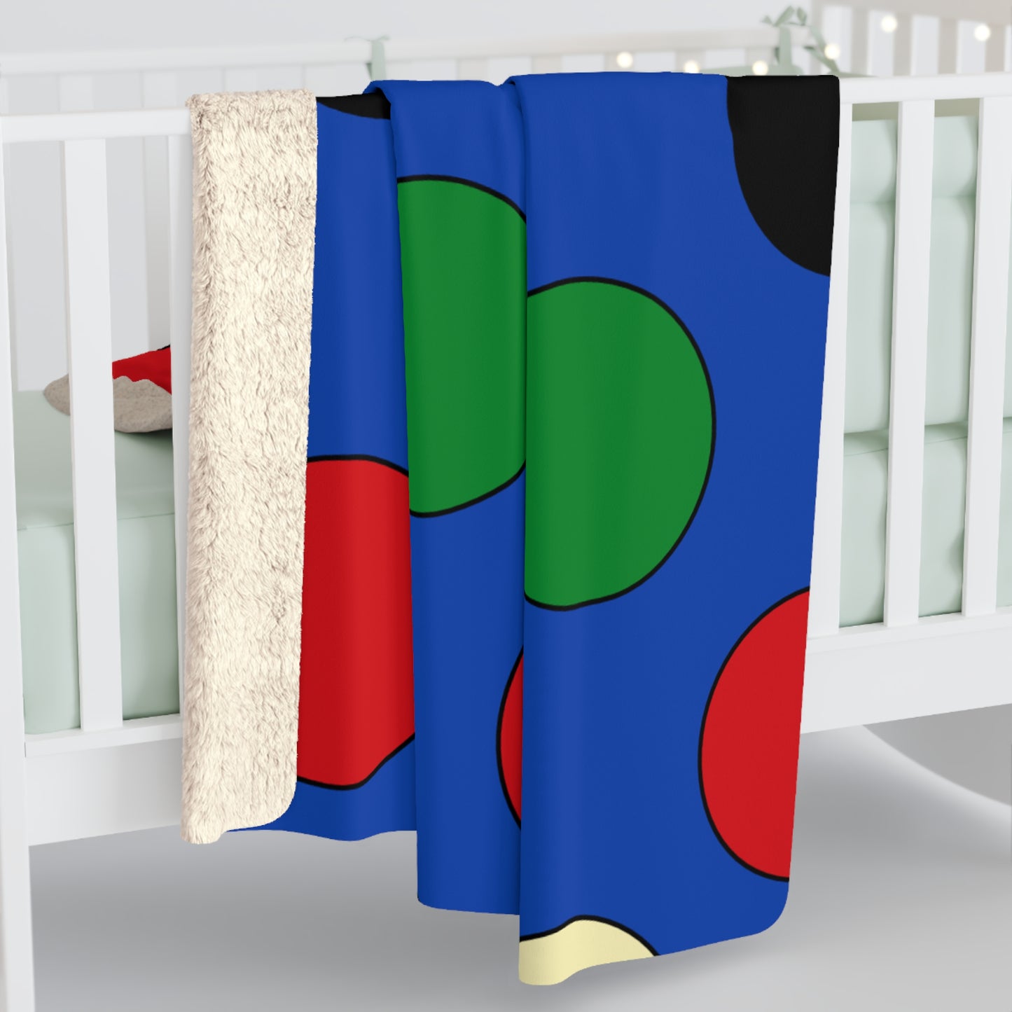 South Sudan Retro Polka Dots Blanket Throw