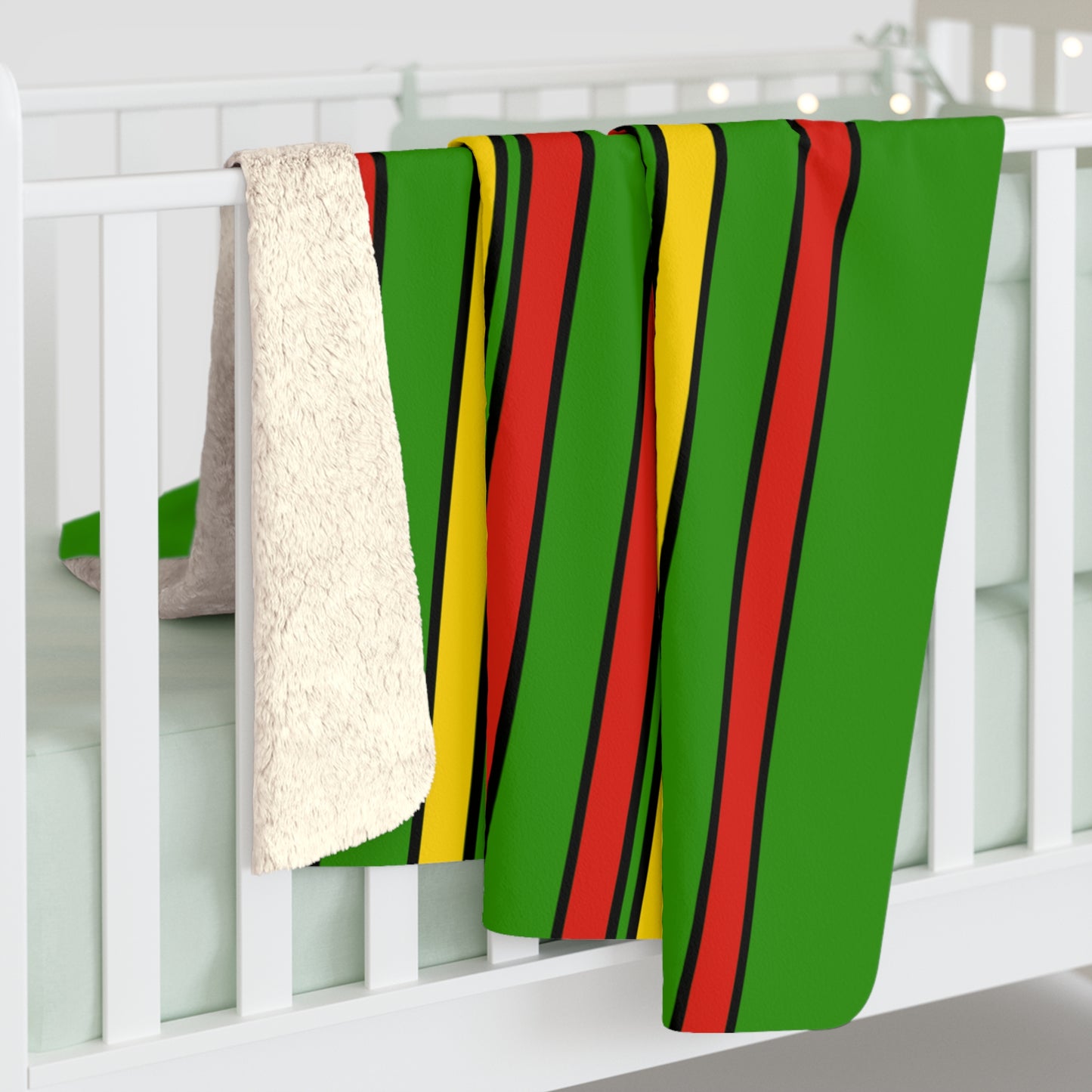 Benin Retro Stripes Blanket Throw