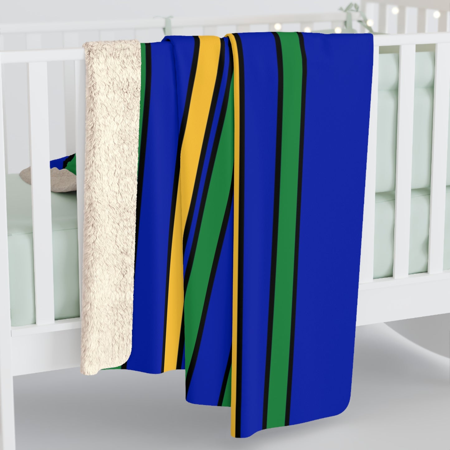 Christmas Island Retro Stripes Blanket Throw