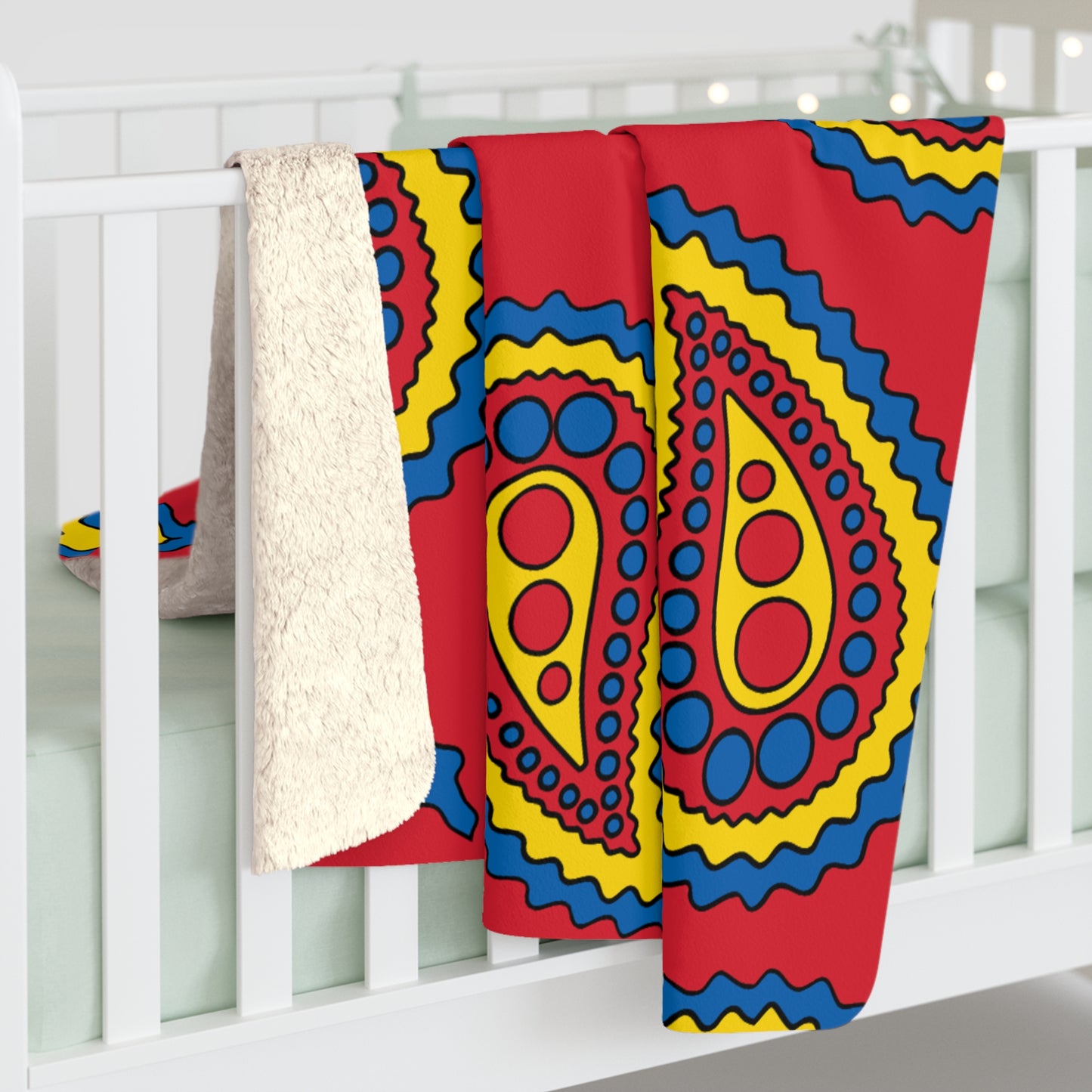Mongolia Retro Paisley Blanket Throw