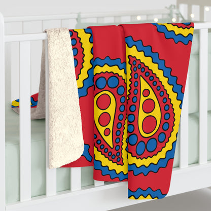Mongolia Retro Paisley Blanket Throw