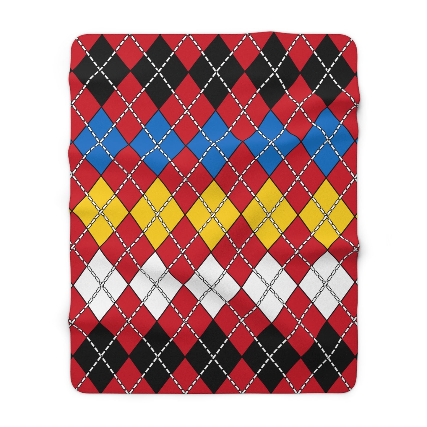 Antigua And Barbuda Retro Argyle Blanket Throw