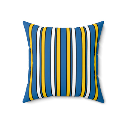 Canary Islands Retro Stripes Cushion Pillow