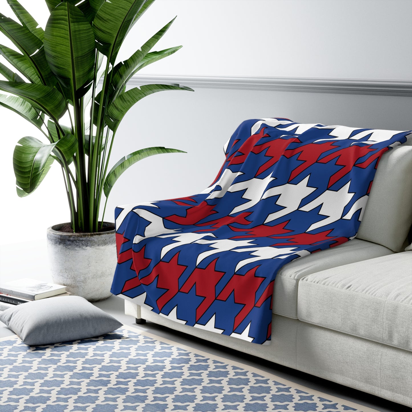 Netherlands Retro Houndstooth Blanket Throw