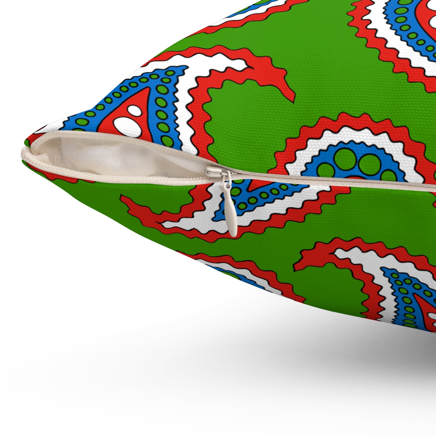 Equatorial Guinea Retro Paisley Cushion Pillow