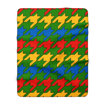 Ethiopia Retro Houndstooth Blanket Throw