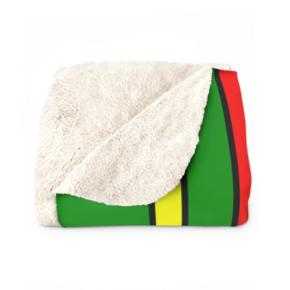 Guinea Retro Stripes Blanket Throw