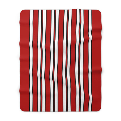 Isle Of Man Retro Stripes Blanket Throw