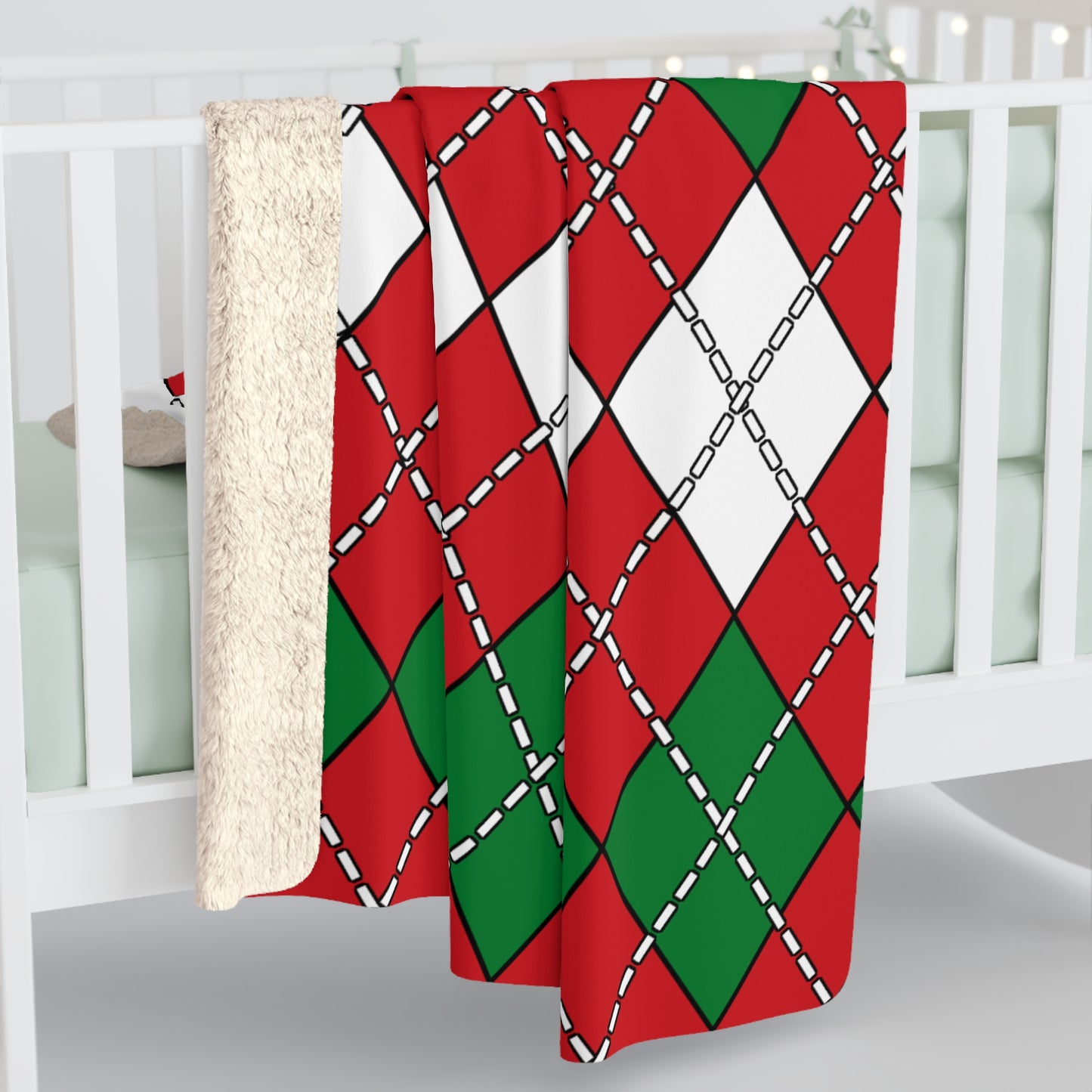 Belarus Retro Argyle Blanket Throw