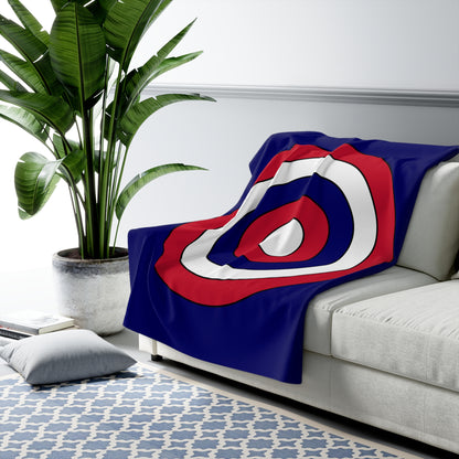 South Georgia And The South Sandwich Islands Retro Target Blanket Throw