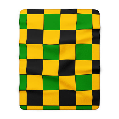 Jamaica Retro Check Blanket Throw