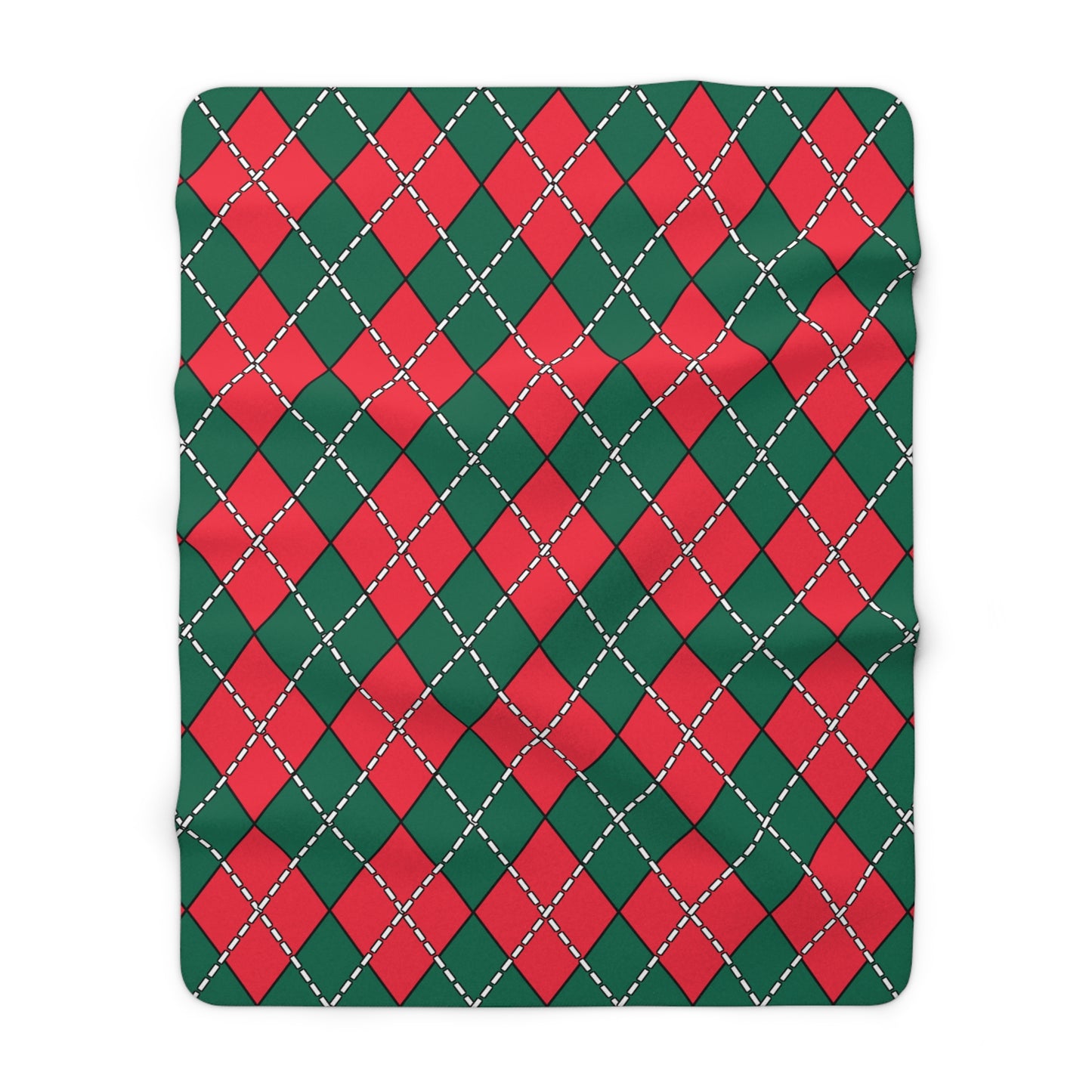 Bangladesh Retro Argyle Blanket Throw