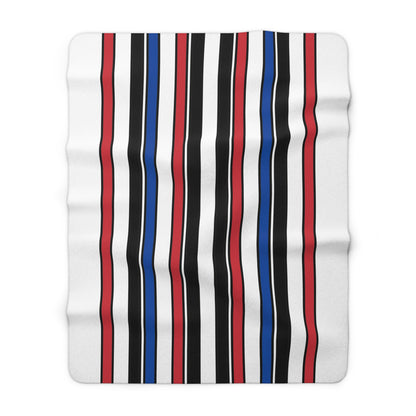 Republic Of Korea Retro Stripes Blanket Throw