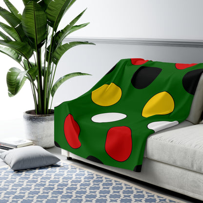 Zimbabwe Retro Polka Dots Blanket Throw