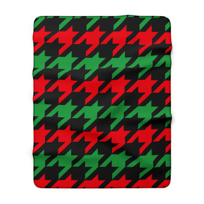 Libya Retro Houndstooth Blanket Throw