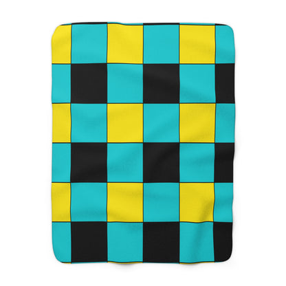 Bahamas Retro Check Blanket Throw